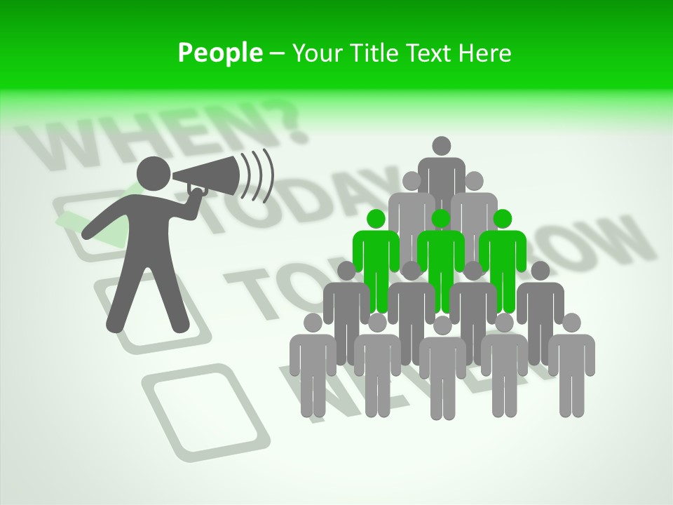 White Selection Poll PowerPoint Template