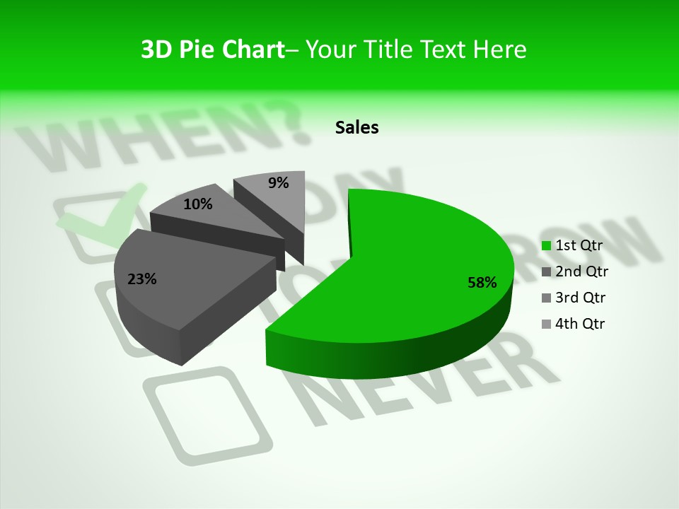 White Selection Poll PowerPoint Template