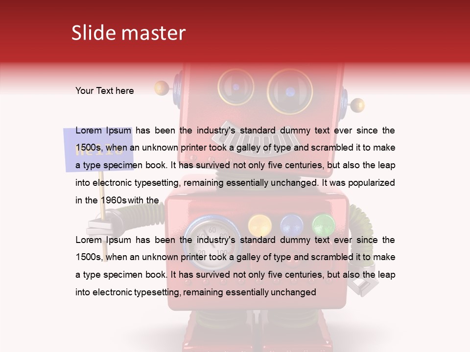 Surprised Automation Juvenile PowerPoint Template