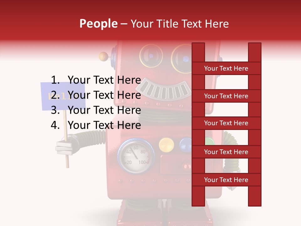 Surprised Automation Juvenile PowerPoint Template