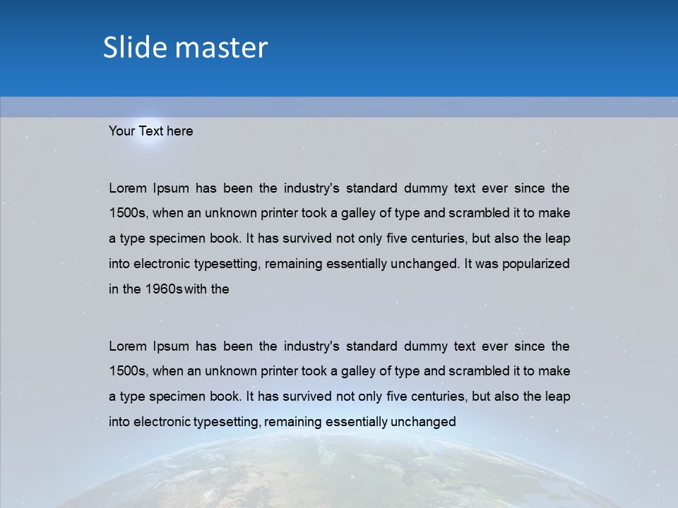 Cartography Global Night PowerPoint Template