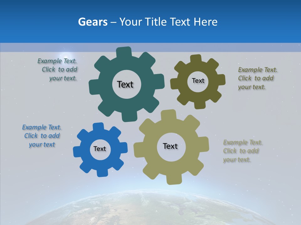 Cartography Global Night PowerPoint Template