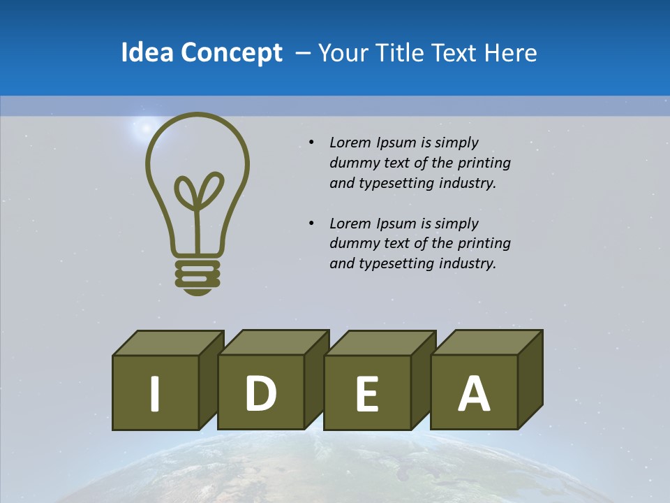 Cartography Global Night PowerPoint Template