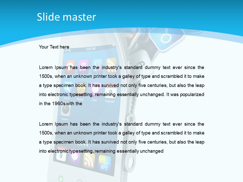 Cellular Web Image PowerPoint Template