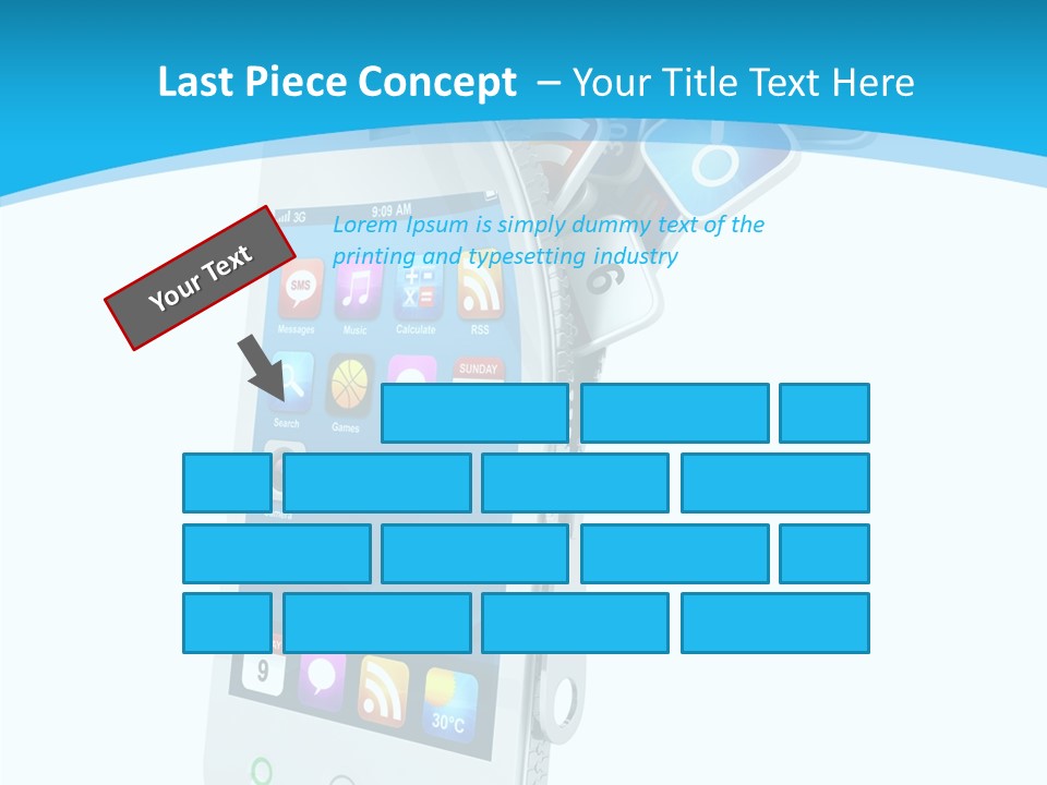 Cellular Web Image PowerPoint Template