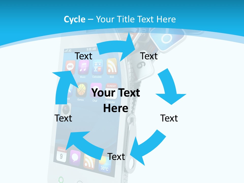 Cellular Web Image PowerPoint Template