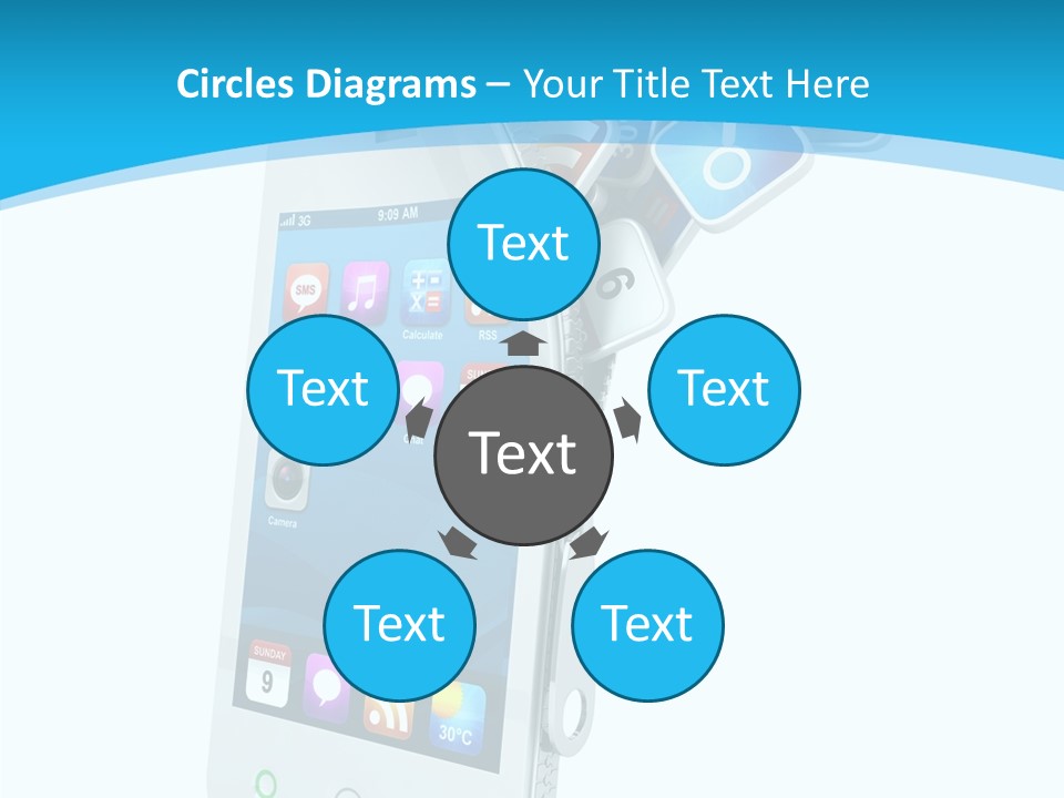 Cellular Web Image PowerPoint Template