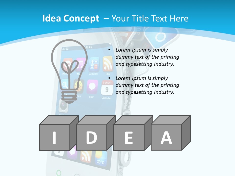 Cellular Web Image PowerPoint Template
