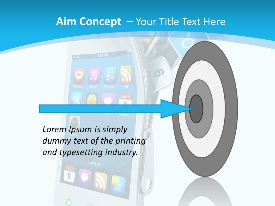 Cellular Web Image PowerPoint Template