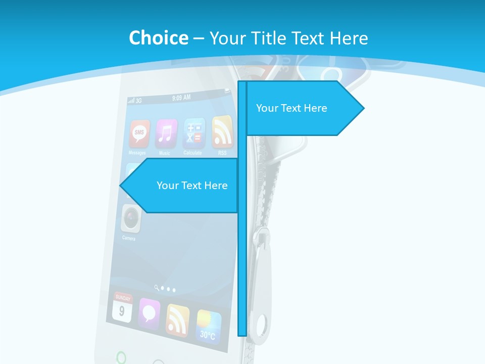 Cellular Web Image PowerPoint Template