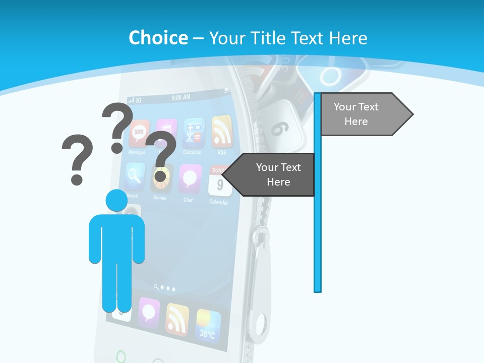 Cellular Web Image PowerPoint Template