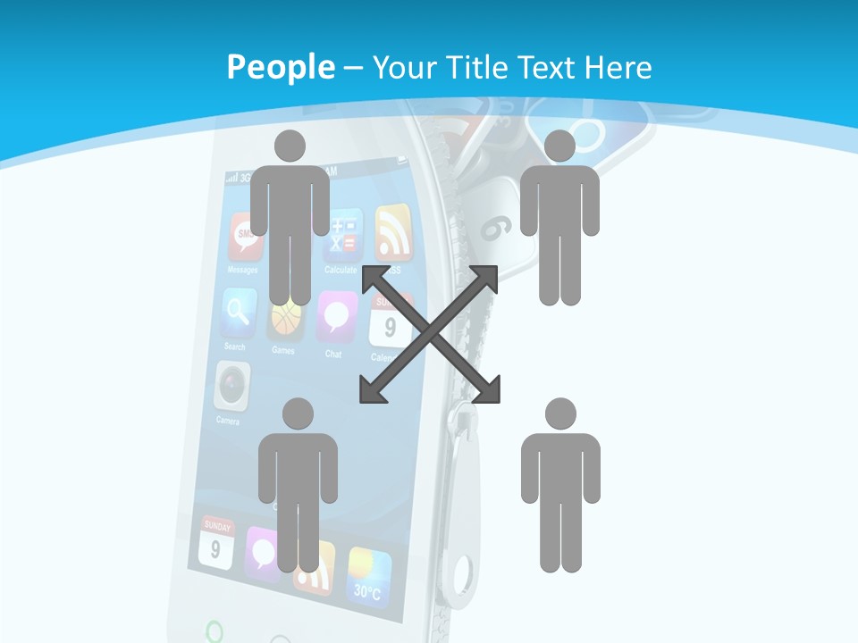 Cellular Web Image PowerPoint Template