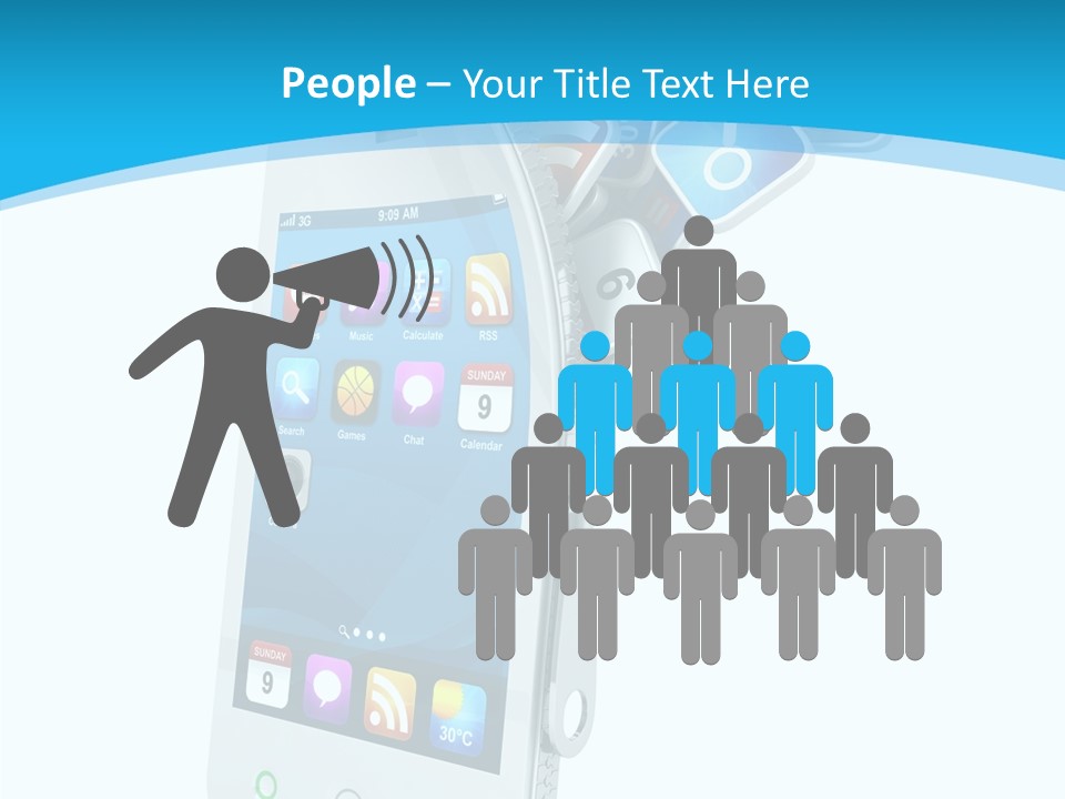 Cellular Web Image PowerPoint Template