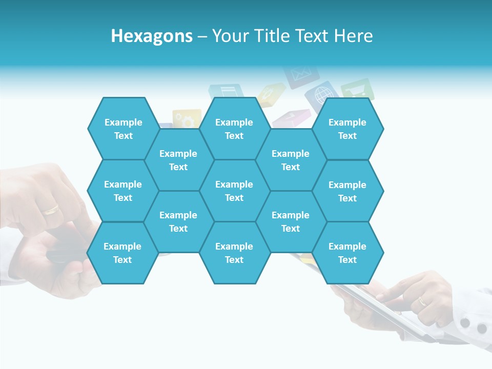 Icon Tablet Global PowerPoint Template