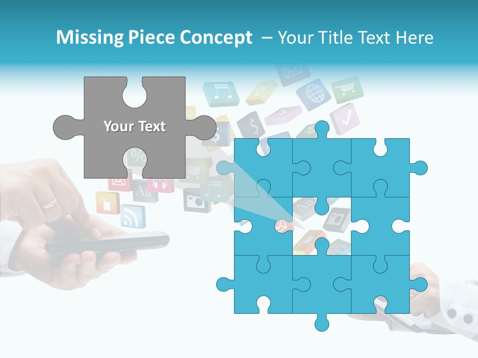 Icon Tablet Global PowerPoint Template