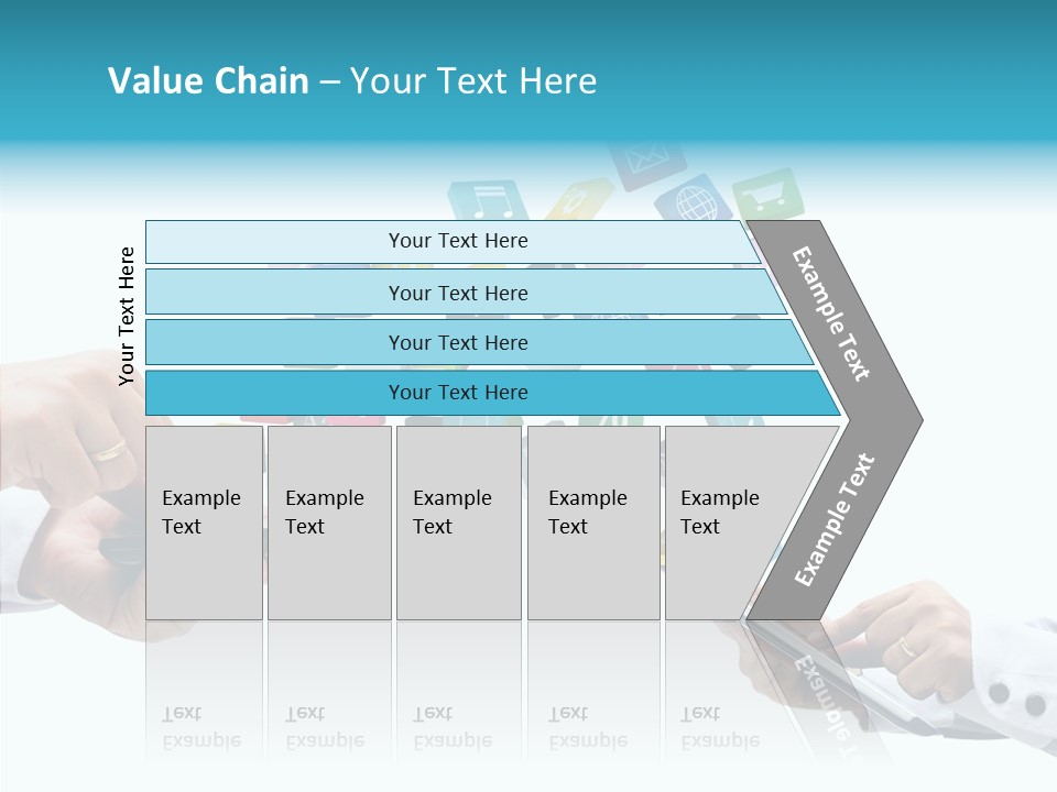 Icon Tablet Global PowerPoint Template
