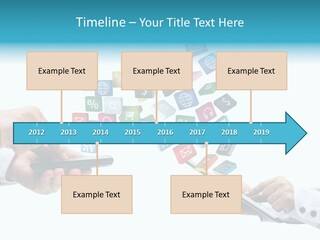 Icon Tablet Global PowerPoint Template
