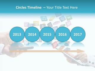 Icon Tablet Global PowerPoint Template