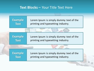 Icon Tablet Global PowerPoint Template