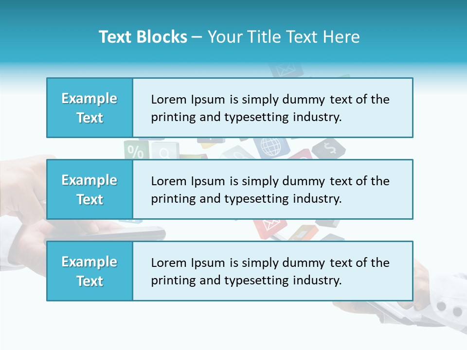Icon Tablet Global PowerPoint Template