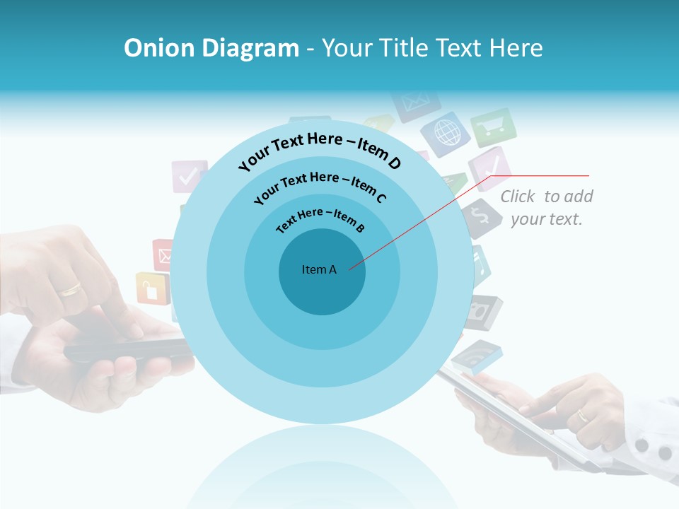 Icon Tablet Global PowerPoint Template