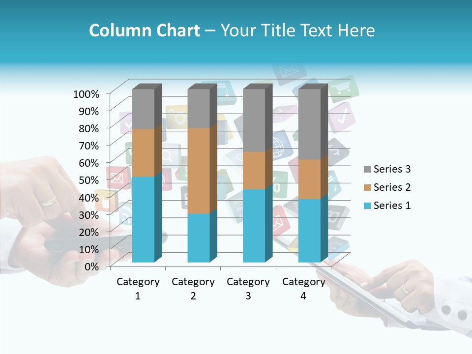 Icon Tablet Global PowerPoint Template