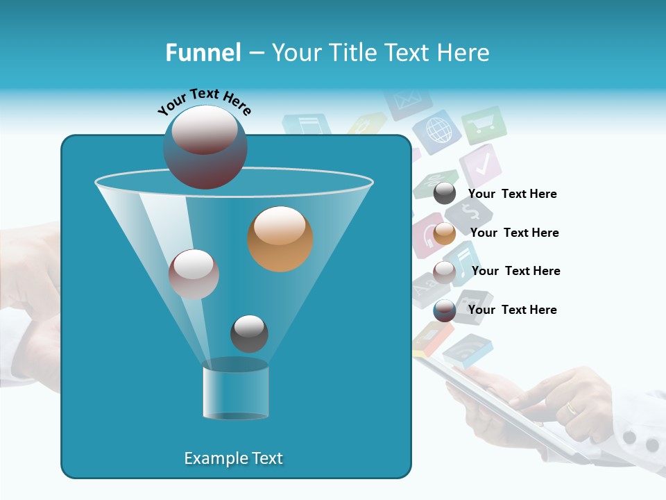 Icon Tablet Global PowerPoint Template