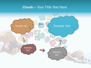 Icon Tablet Global PowerPoint Template