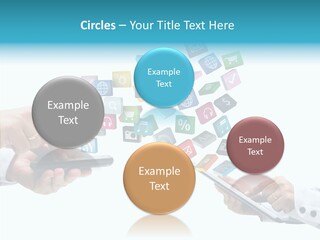 Icon Tablet Global PowerPoint Template