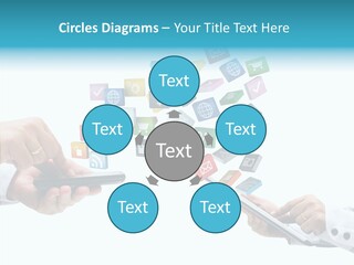 Icon Tablet Global PowerPoint Template