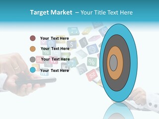 Icon Tablet Global PowerPoint Template