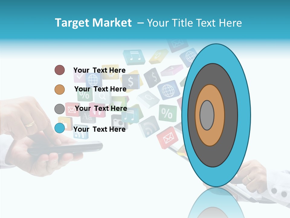 Icon Tablet Global PowerPoint Template