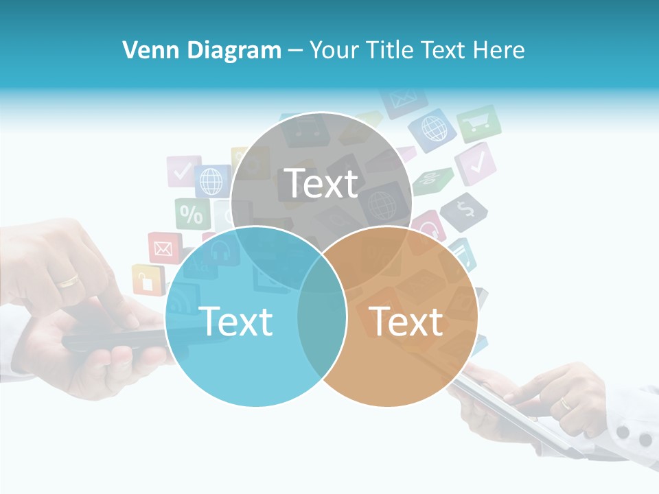 Icon Tablet Global PowerPoint Template
