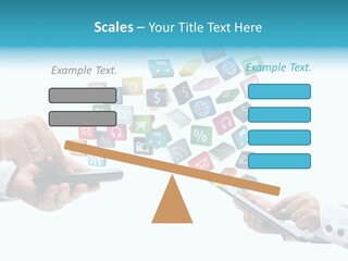 Icon Tablet Global PowerPoint Template