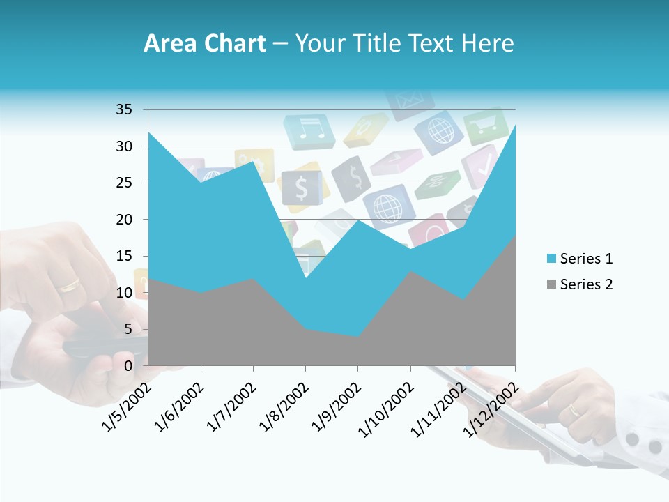 Icon Tablet Global PowerPoint Template