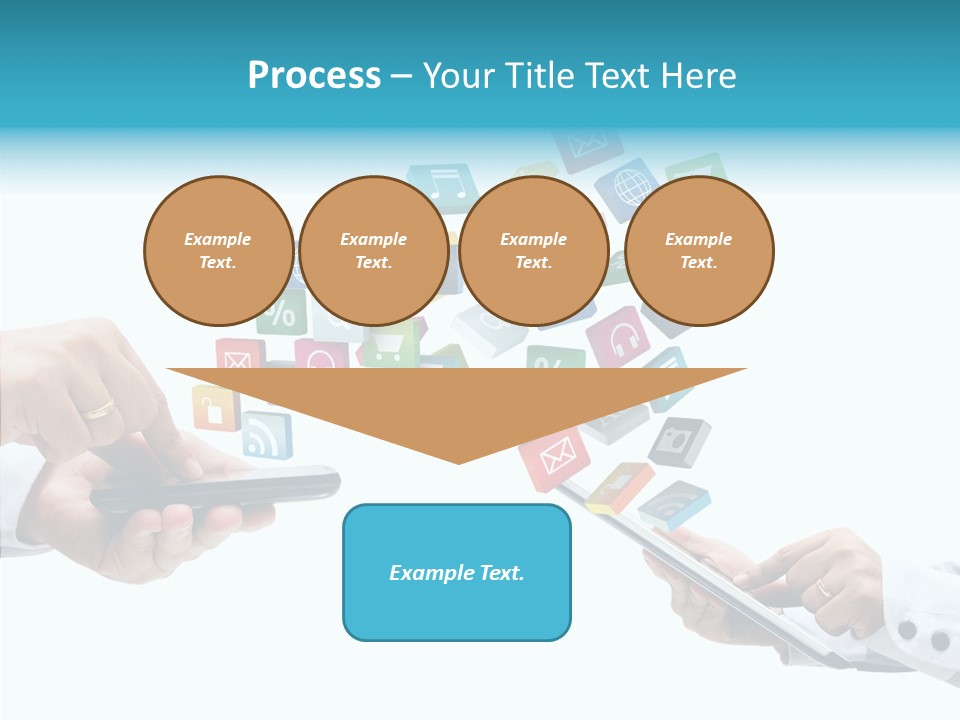 Icon Tablet Global PowerPoint Template
