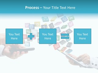 Icon Tablet Global PowerPoint Template