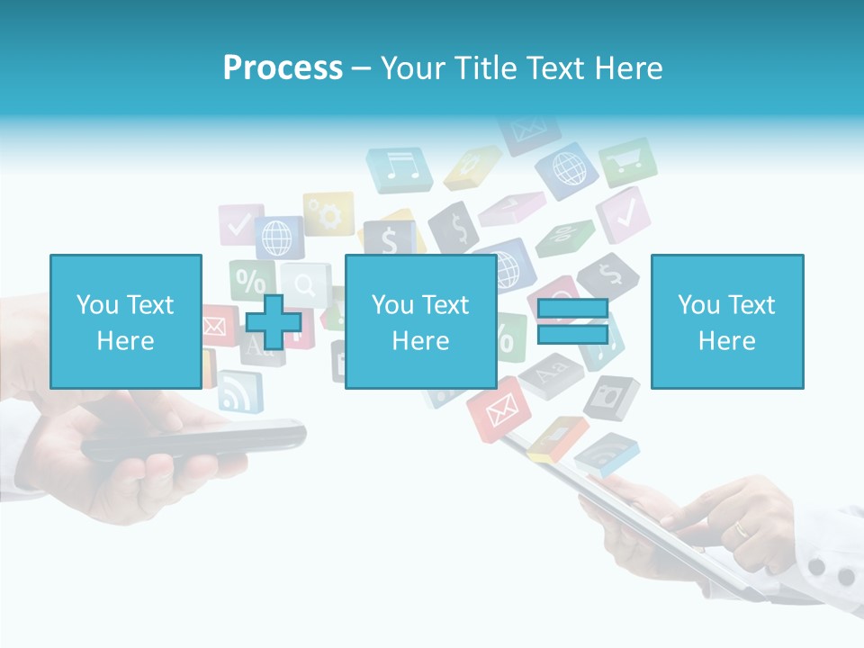 Icon Tablet Global PowerPoint Template