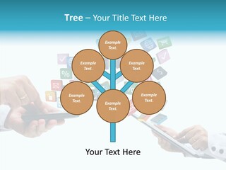 Icon Tablet Global PowerPoint Template