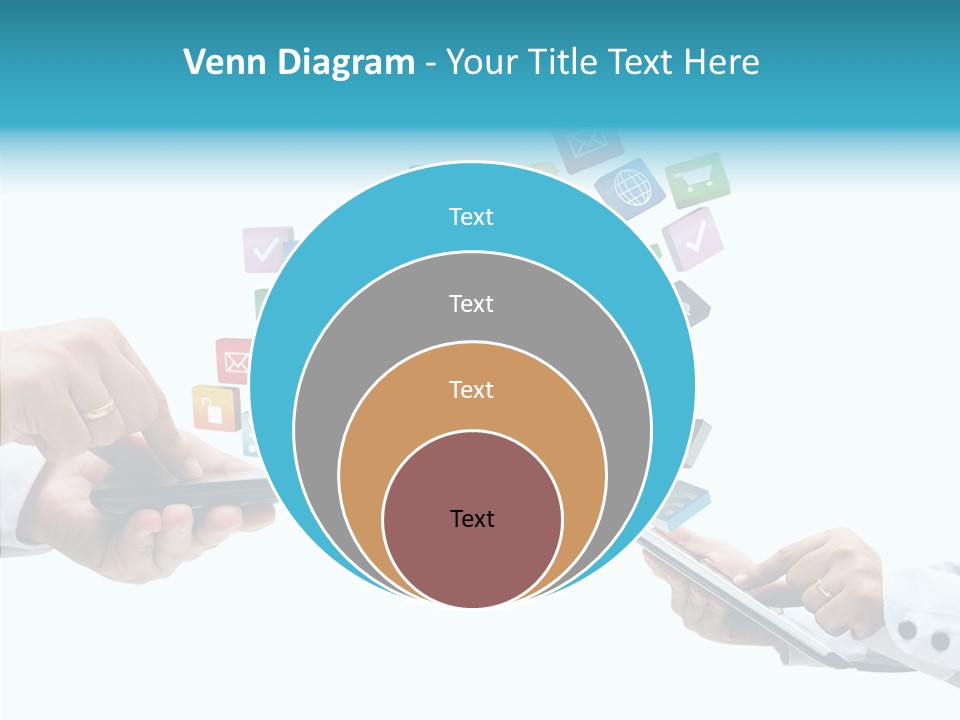 Icon Tablet Global PowerPoint Template