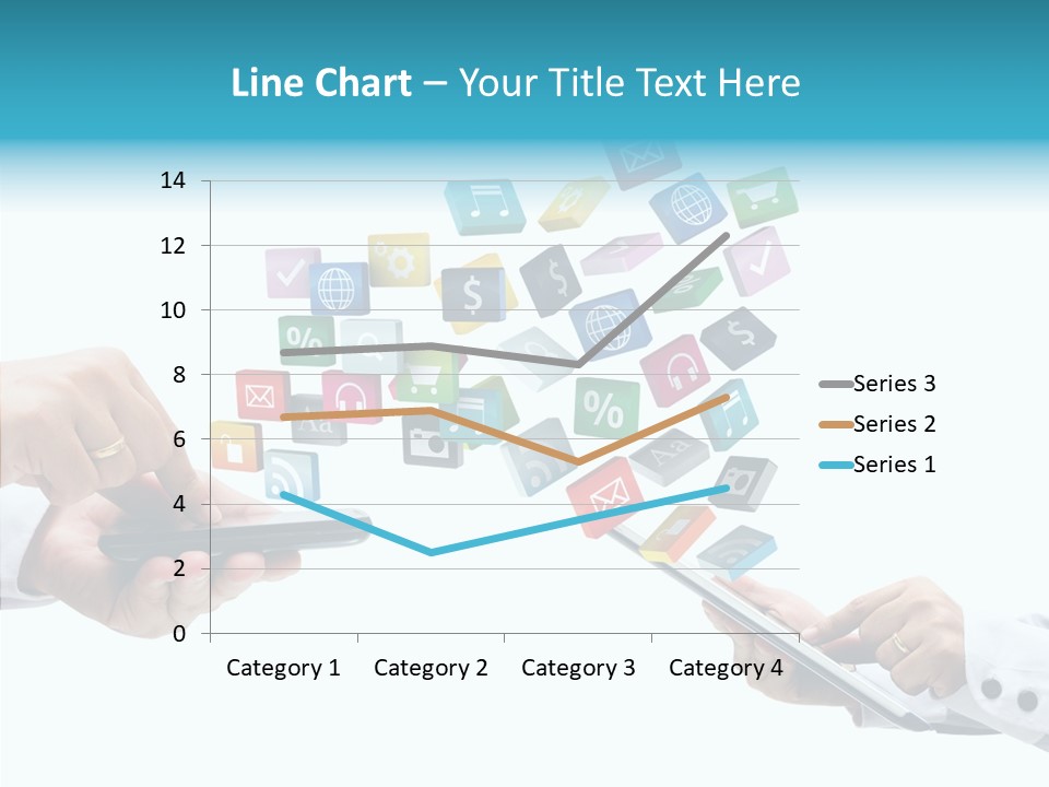 Icon Tablet Global PowerPoint Template