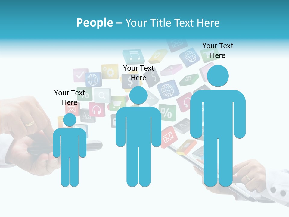 Icon Tablet Global PowerPoint Template