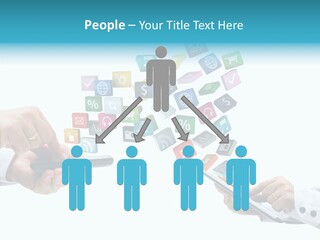 Icon Tablet Global PowerPoint Template