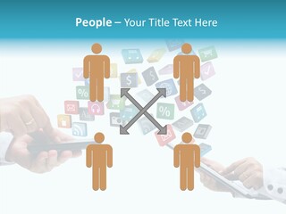 Icon Tablet Global PowerPoint Template
