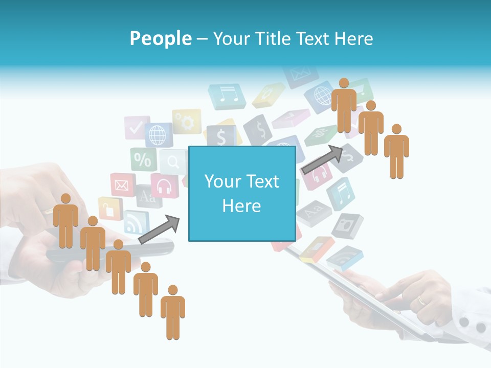 Icon Tablet Global PowerPoint Template