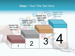 Icon Tablet Global PowerPoint Template