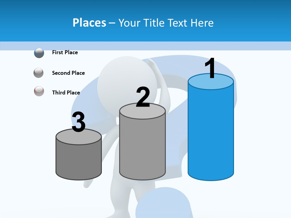 Human Figure Question PowerPoint Template