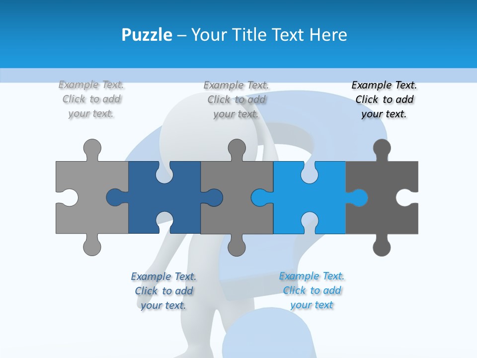 Human Figure Question PowerPoint Template