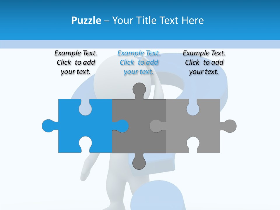 Human Figure Question PowerPoint Template
