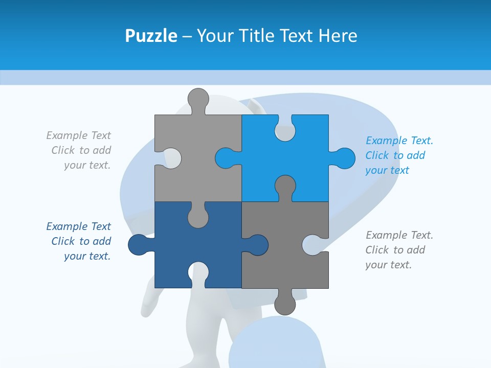 Human Figure Question PowerPoint Template